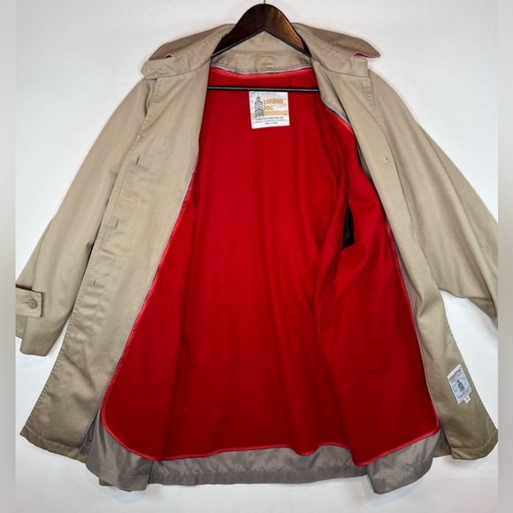 London Fog VTG women’s swing overcoat size 10 removable wool blend lining - Picture 6 of 13